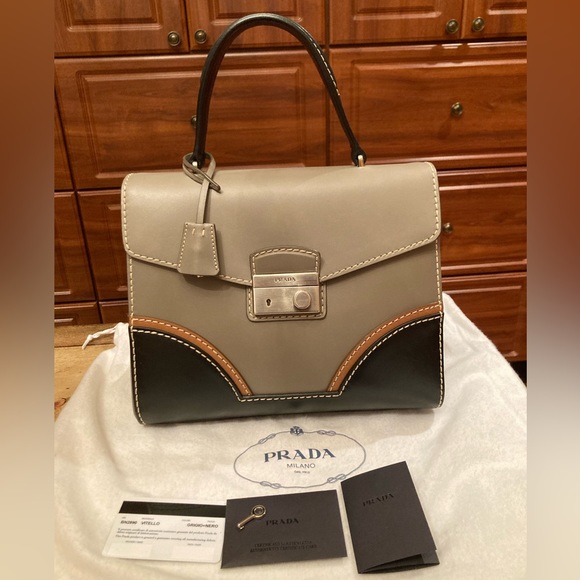 Prada Calfskin Top Handle Bag- Excellent Condition - Picture 1 of 11